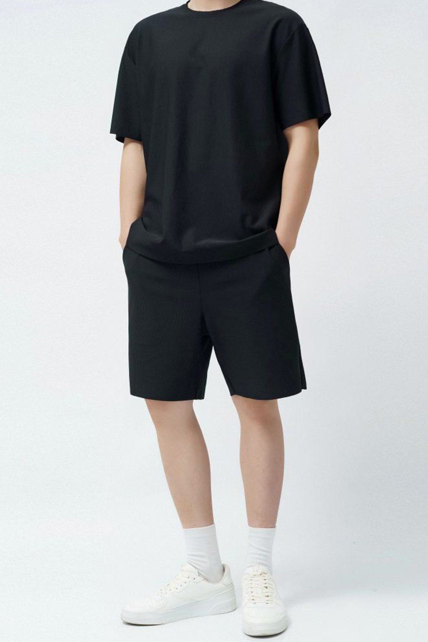  Quần shorts nam vải ottoman 