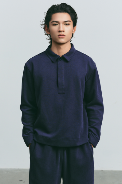  Áo Polo Nam Vải Nỉ 2 Da Dáng Boxy 