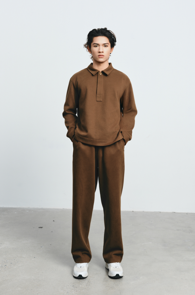  Áo Polo Nam Vải Nỉ 2 Da Dáng Boxy 