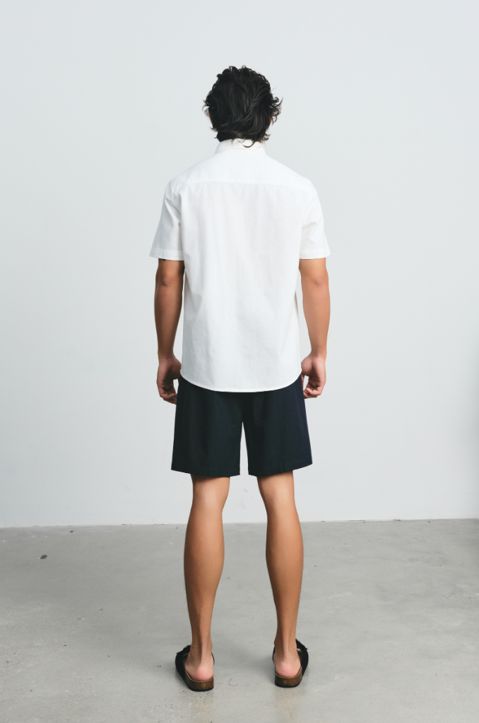  Quần Shorts Nam vải Linen dáng ngắn cạp chun 