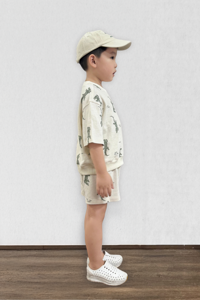  Bộ quần áo Unisex Kids pattern cá sấu 