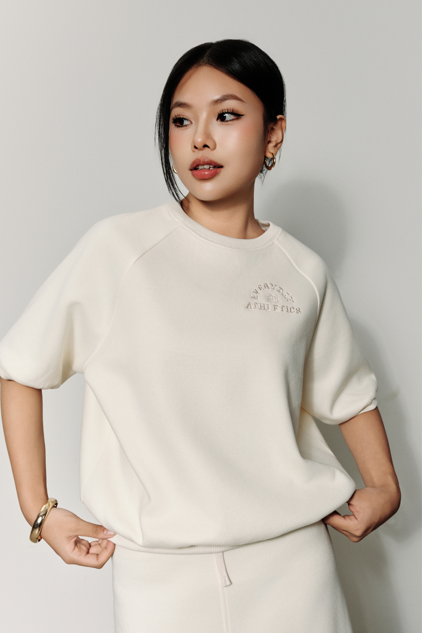  Chân Váy Nữ Vải Nỉ 2 Da Dáng Midi Xẻ Sau 