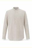  Áo Sơ Mi Nam Cổ Tàu Dáng Suông Vải Linen 