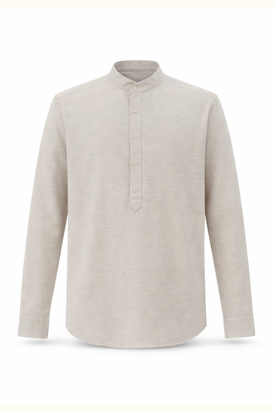  Áo Sơ Mi Nam Cổ Tàu Dáng Suông Vải Linen 