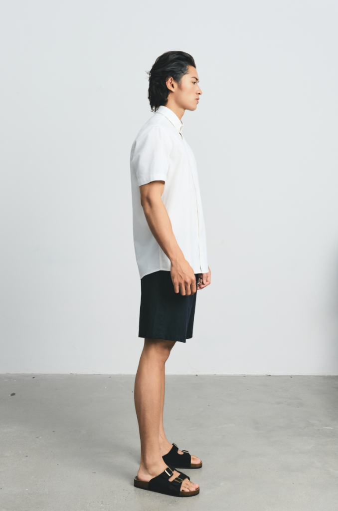  Quần Shorts Nam vải Linen dáng ngắn cạp chun 