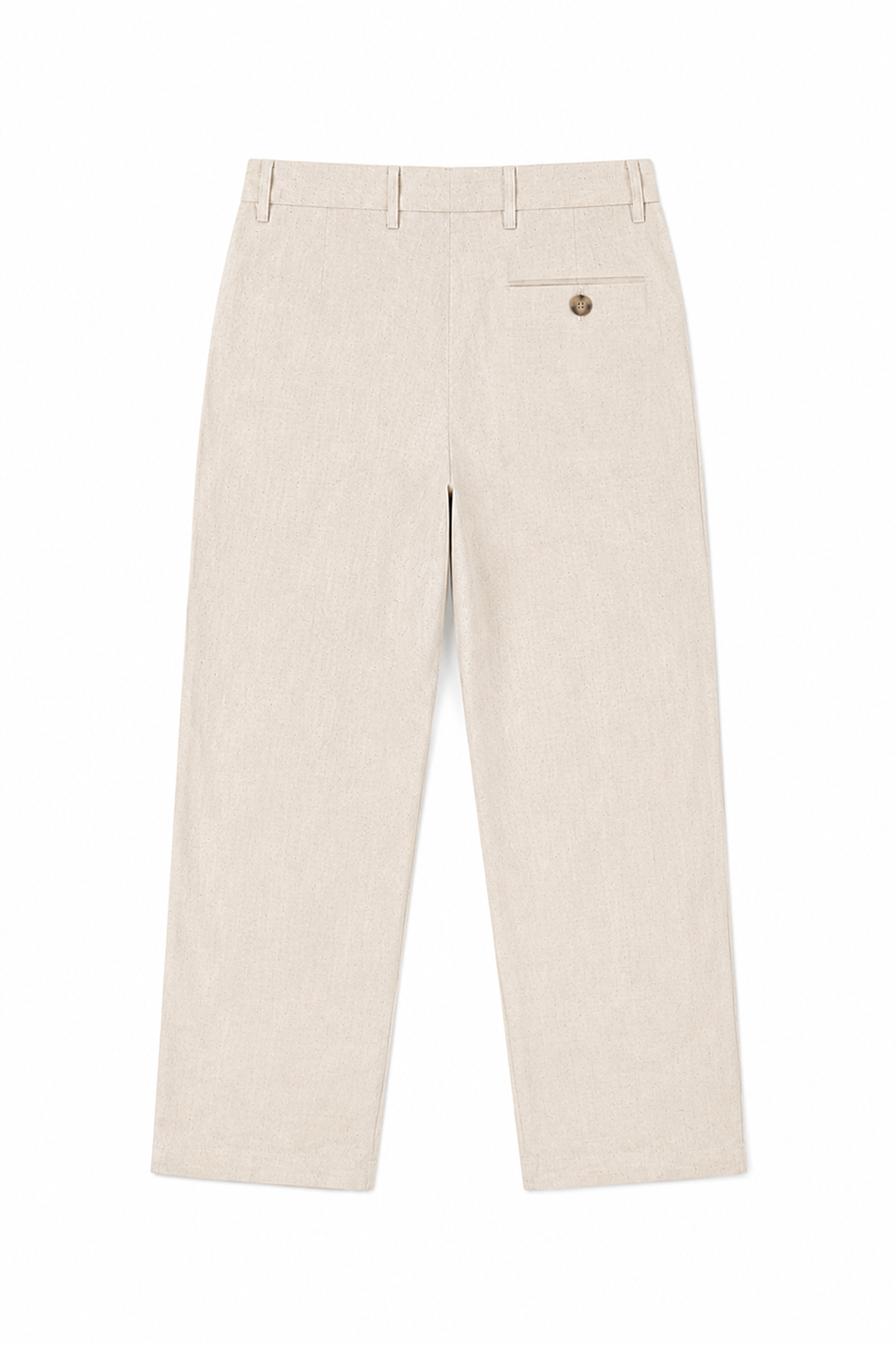  Quần Dài Nam Dáng Regular Vải Linen 