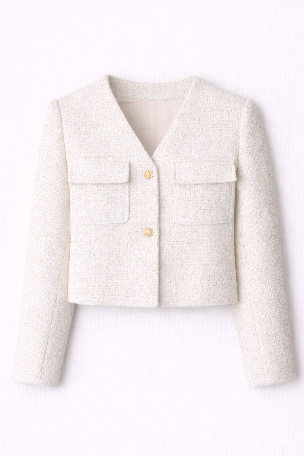  Áo Blazer Nữ Dạ Tweed Dáng Crop 