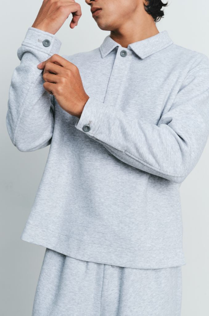  Áo Polo Nam Vải Nỉ 2 Da Dáng Boxy 