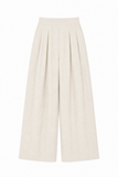  Quần Dài Nữ Dáng Supe Wide Leg Vải Linen Visco 