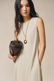  Váy không tay Nữ chất Linen dáng Maxi 