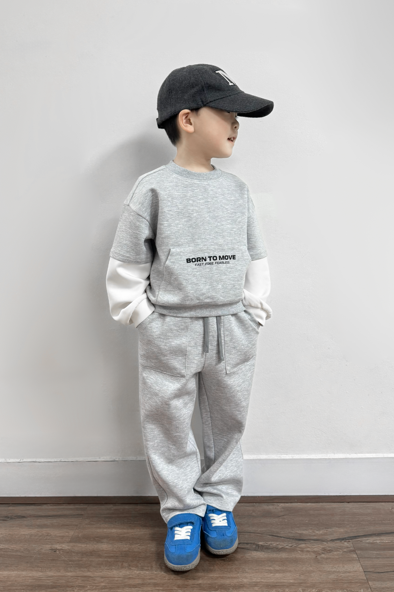  Set Bé Trai Phối Tay In Họa Tiết Vải Scuba 