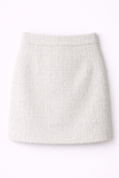  Chân Váy Mini Dáng A-line Vải Dạ Tweed 