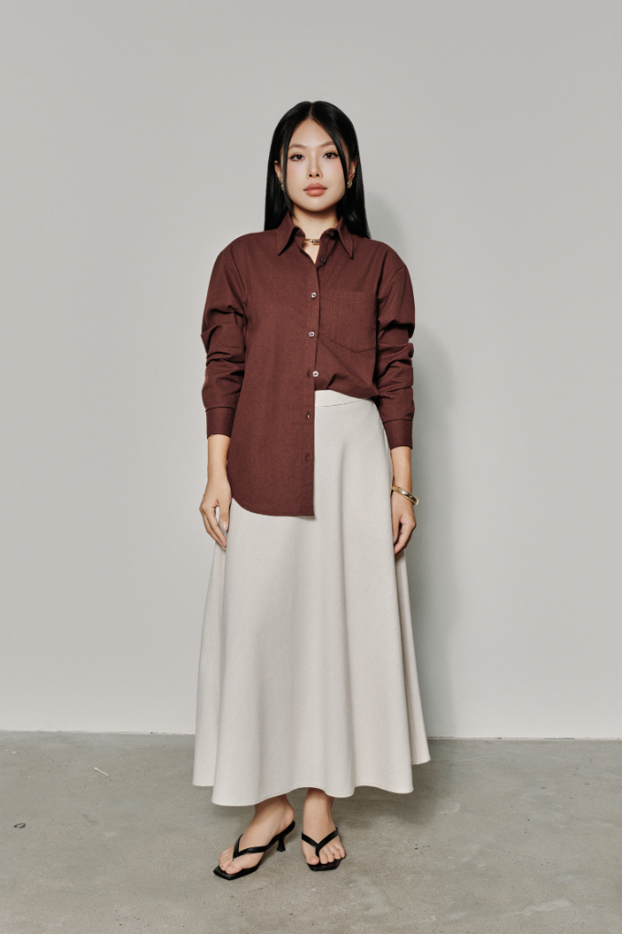  Áo Sơ Mi Nữ Linen Dáng Regular 