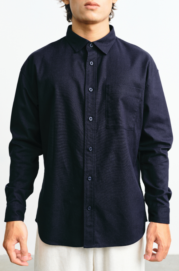  Áo Sơ Mi Nam dài tay vải Linen Dáng Regular 