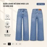  Quần Jeans Nữ Dáng Wide-Leg Co Giãn Nhẹ 