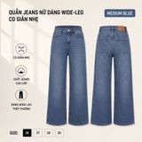  Quần Jeans Nữ Dáng Wide-Leg Co Giãn Nhẹ 