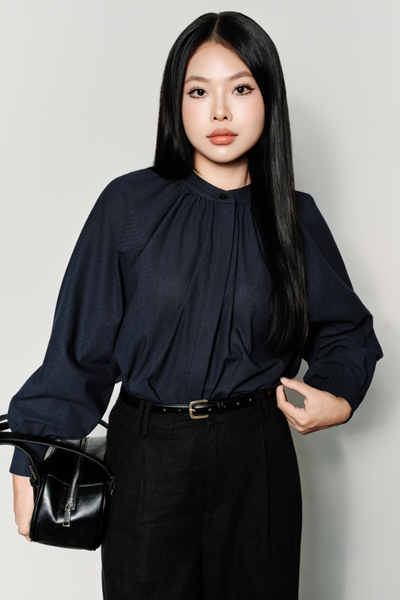  Áo Kiểu Nữ Linen Dáng Rộng Tay Bồng 