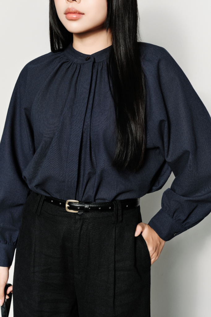  Áo Kiểu Nữ Linen Dáng Rộng Tay Bồng 