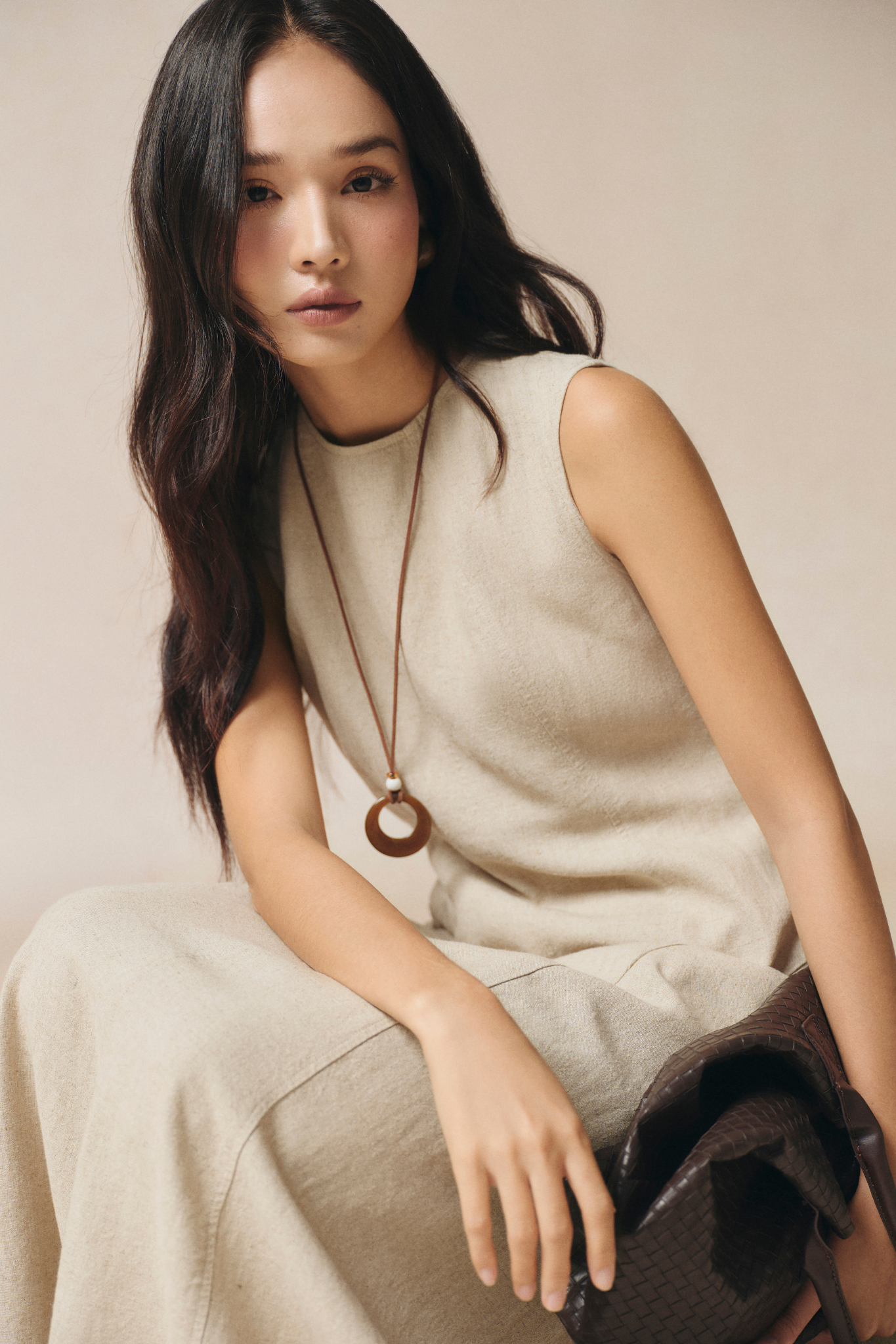  Váy không tay Nữ chất Linen dáng Maxi 
