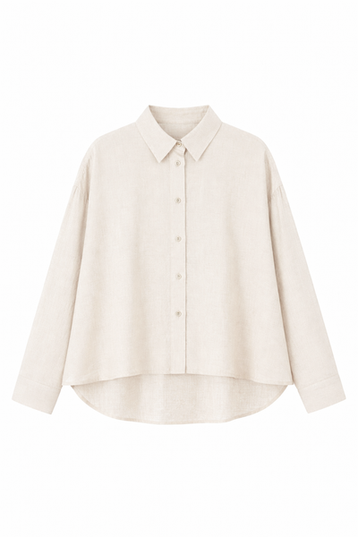  Áo Sơ Mi Nữ Dáng Rộng Vải Linen Visco 