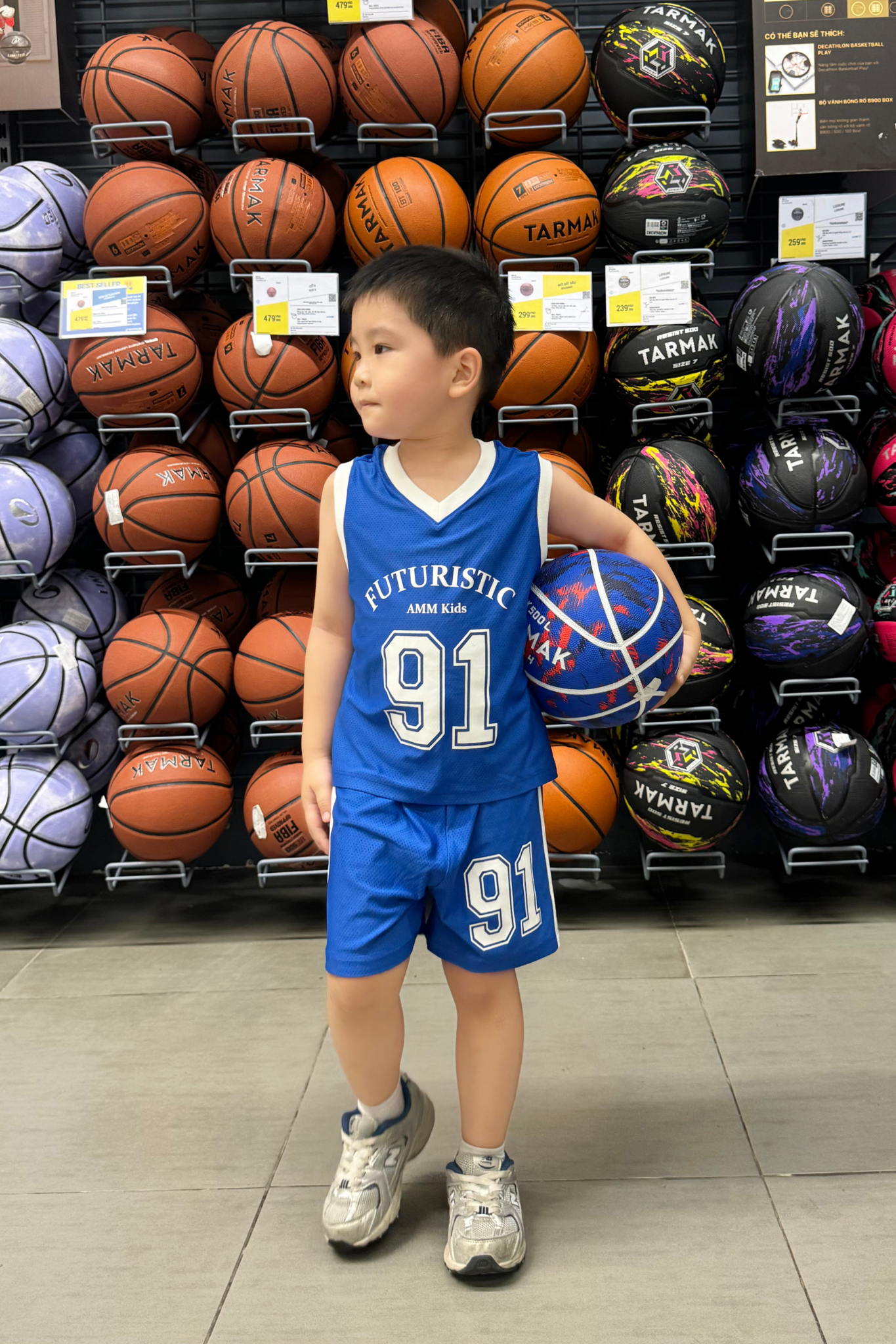  Bộ quần áo Unisex Kids Thể thao in hình 