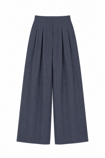  Quần Dài Nữ Dáng Supe Wide Leg Vải Linen Visco 