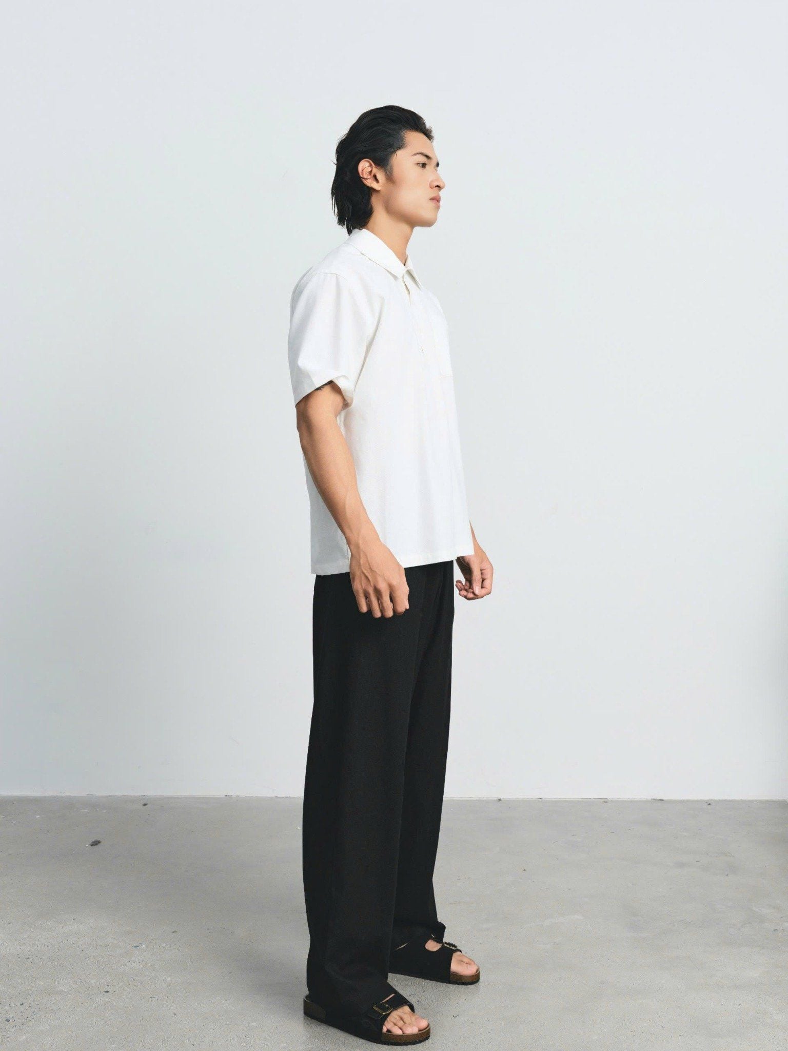  Quần Dài Nam Linen Dáng Suông Phối Cạp Chun 