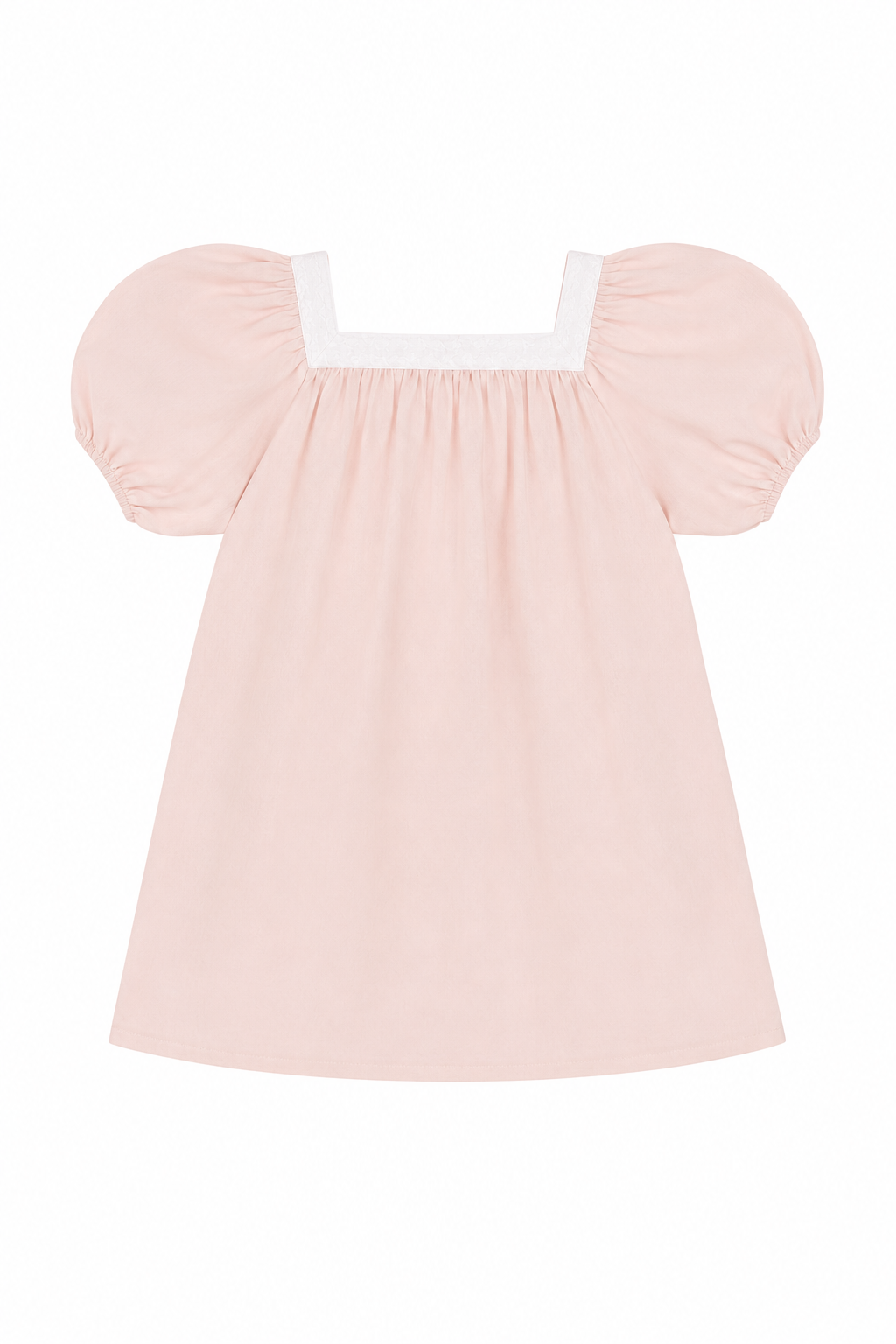  Váy Bé Gái Dáng A-line Vải Linen phối ren 