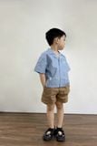  Áo sơ mi Bé Trai dáng Boxy họa tiết kẻ 