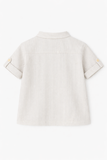  Áo Sơ Mi Bé Trai Cổ Tàu Cộc Tay Dáng Regular Vải Linen 
