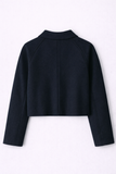  Áo Khoác Dạ Wool Dáng Boxy Crop 