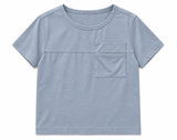  Áo phông bé trai túi ngực vải cotton hữu cơ 