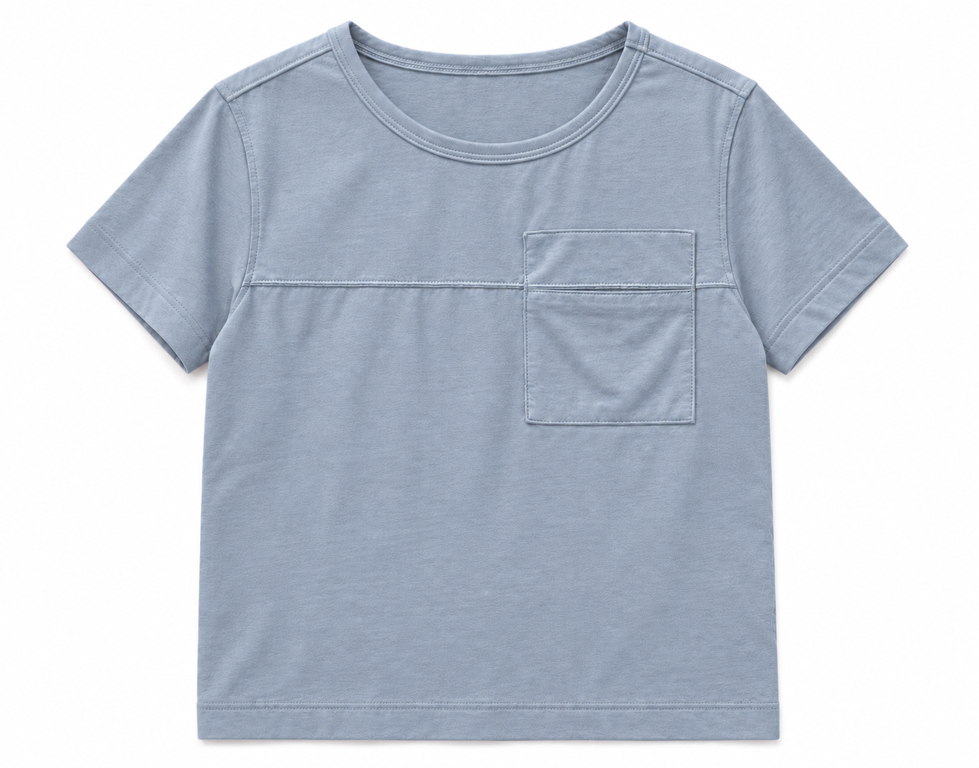  Áo phông bé trai túi ngực vải cotton hữu cơ 