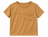  Áo phông bé trai túi ngực vải cotton hữu cơ 