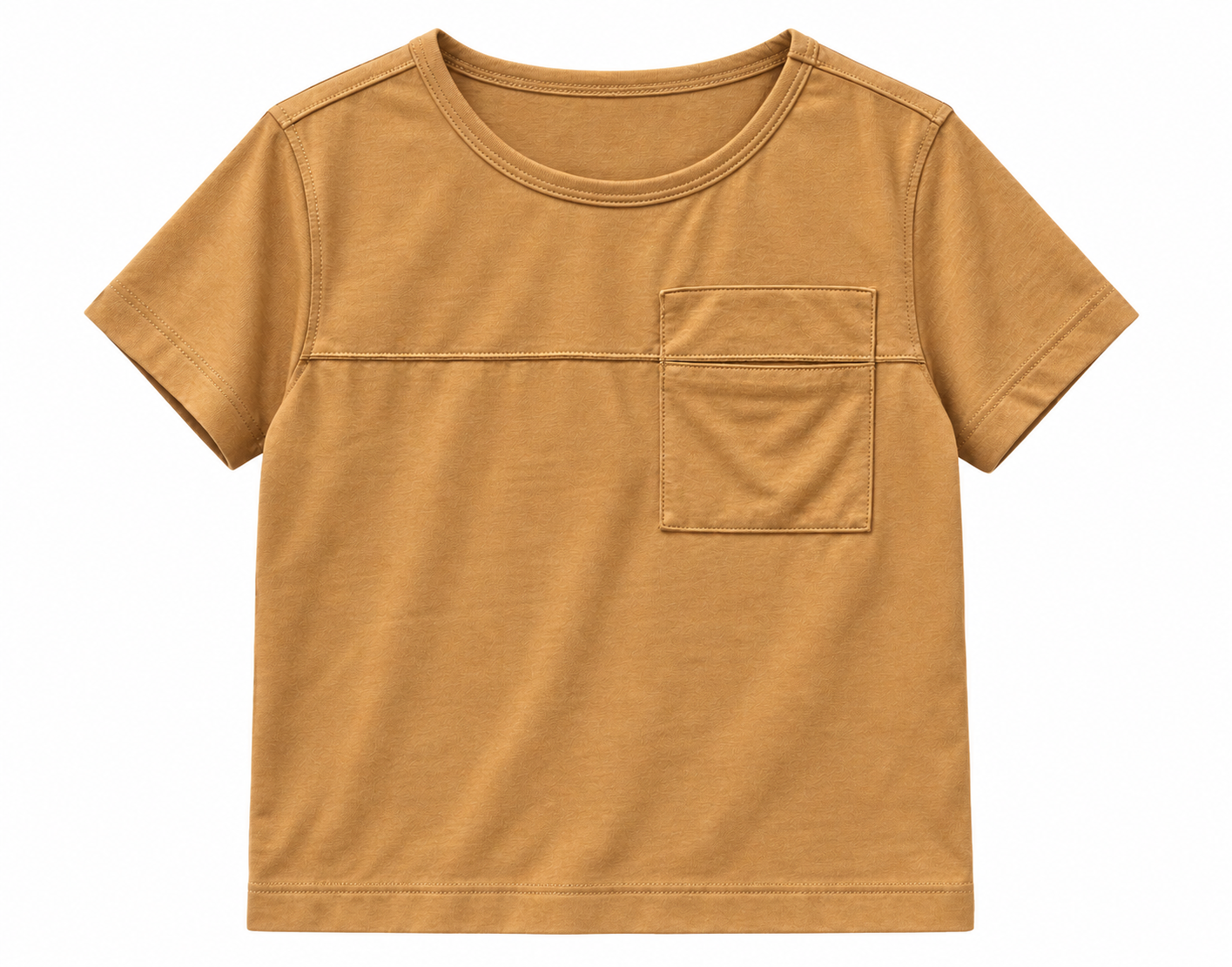  Áo phông bé trai túi ngực vải cotton hữu cơ 