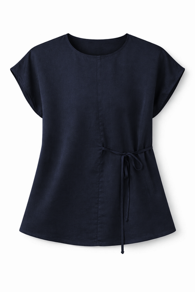  Áo Kiểu Nữ Dáng Regular Tay Hến Vải Linen 