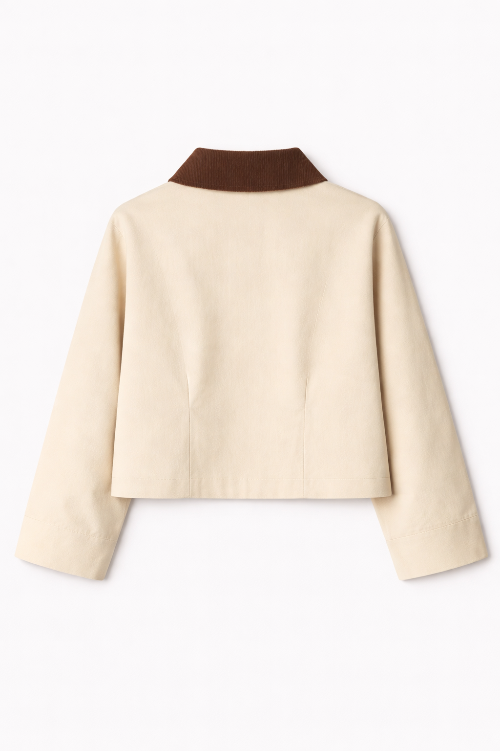  Áo Khoác Khaki Nữ Tay Loe Phối Cổ Nhung 