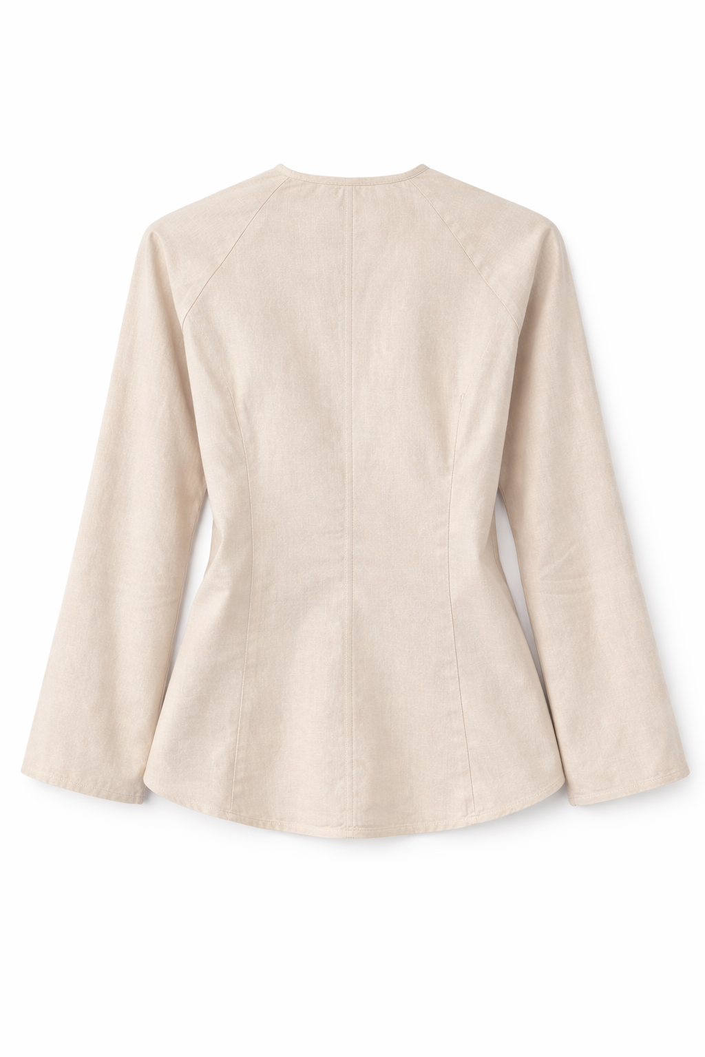  Áo Kiểu Nữ Dáng Regular Trang Trí Khuy Vải Linen Visco 