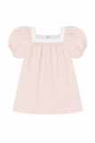  Váy Bé Gái Dáng A-line Vải Linen phối ren 