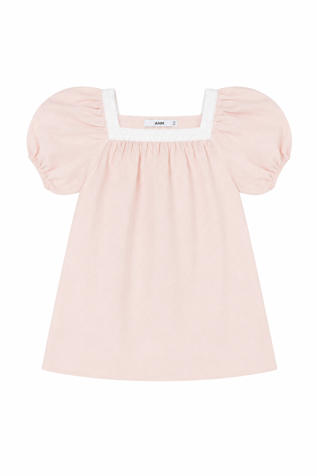  Váy Bé Gái Dáng A-line Vải Linen phối ren 