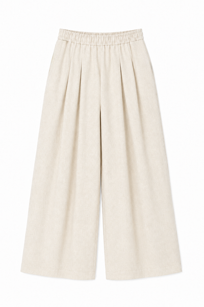  Quần Dài Nữ Dáng Supe Wide Leg Vải Linen Visco 