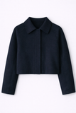  Áo Khoác Dạ Wool Dáng Boxy Crop 