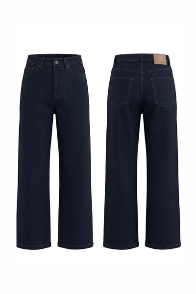  Quần Jeans Nữ Dáng Wide-Leg Co Giãn Nhẹ 