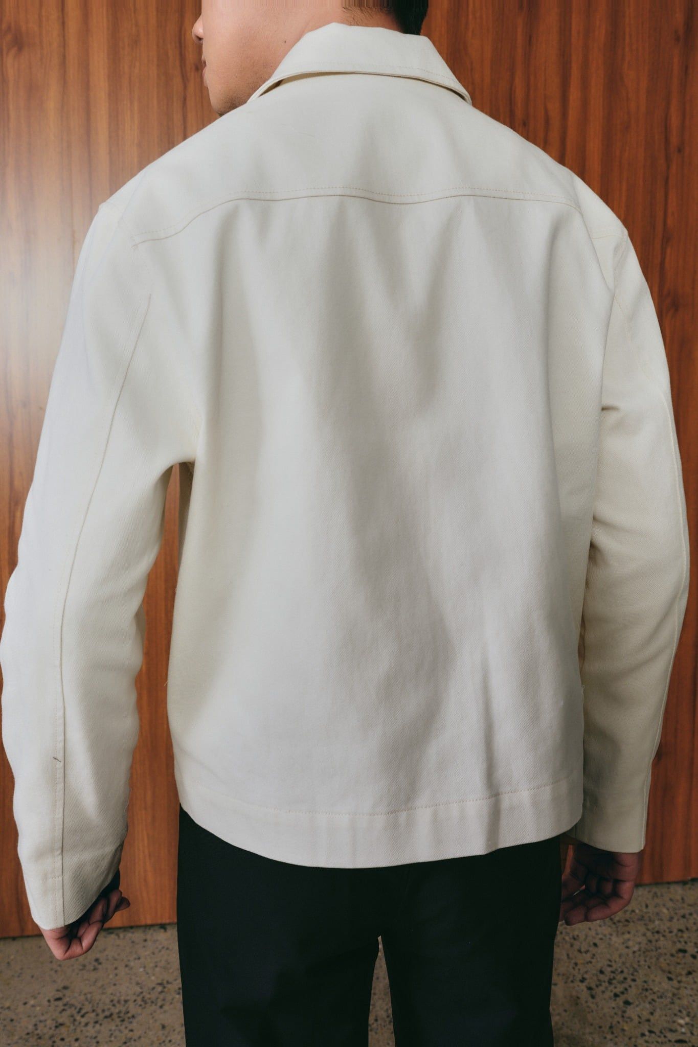  Áo Khoác Denim dáng Boxy Trang Trí Túi Ốp 