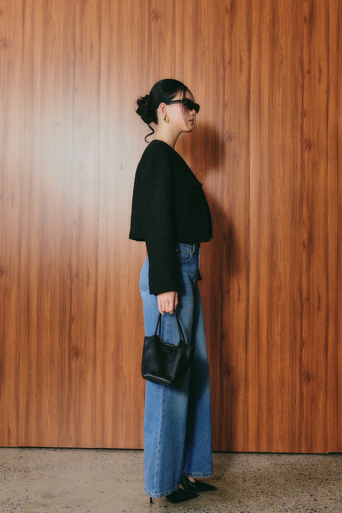  Áo Blazer Nữ Dạ Tweed Dáng Crop 