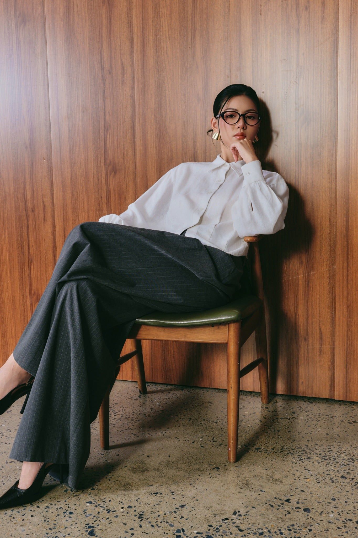  Áo Sơ Mi Nữ Vải Linen Dáng Crop Cách Điệu Eo 