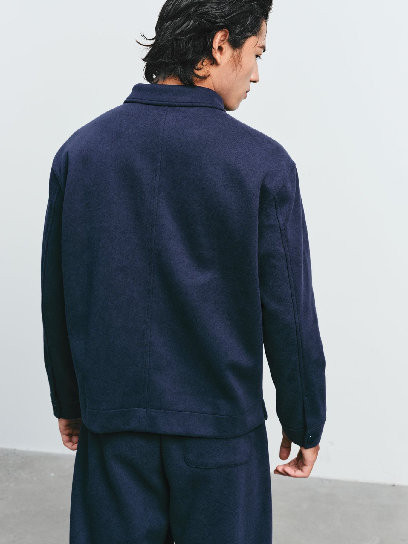  Quần dài Nam vải nỉ hai da dáng Suông rộng 