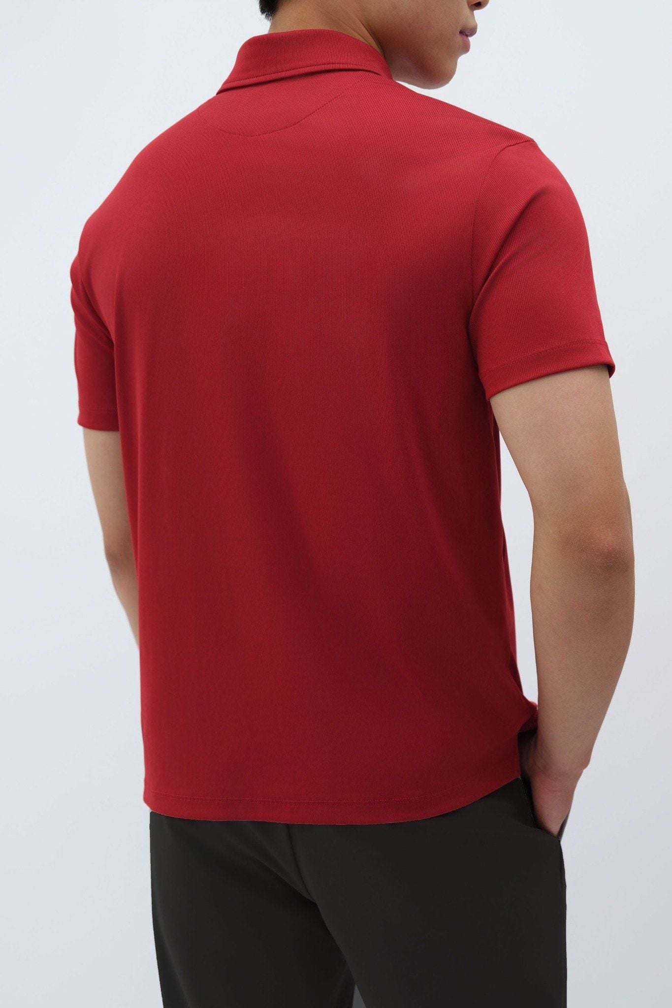  Áo Polo nam vải Rib dáng regular 