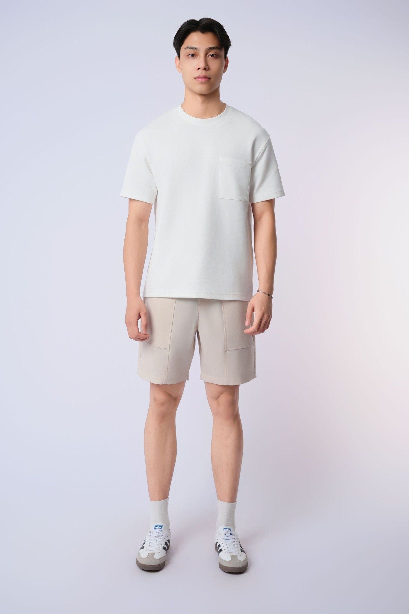  Áo ngắn tay cổ tròn nam 