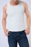  Áo ba lỗ basic Nam vải Rib dáng Fit 